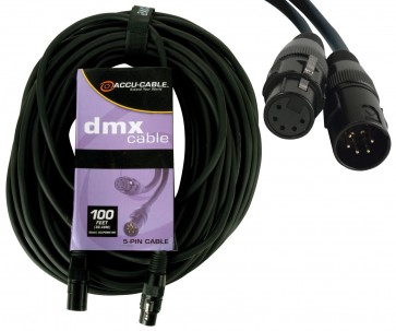 Accu cable AC5PDMX100 - 100ft 5 Pin DMX cable